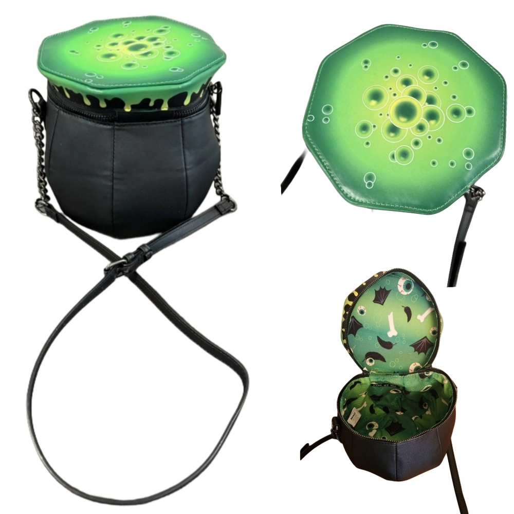 Mad engine NWT cauldron witchy viral TikTok purse Gothic halloween crossbody
